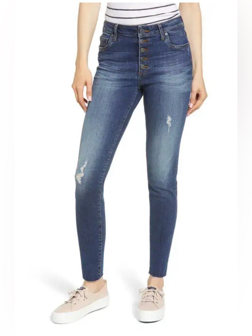 NWOT KUT FROM THE KLOTH Donna High Rise Ankle Skinny jeans size women’s 6